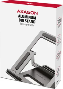 Nepřiřazeno AXAGON STND-L, hliníkový stojan pre notebooky 10" - 16", 4 nastaviteľné uhly