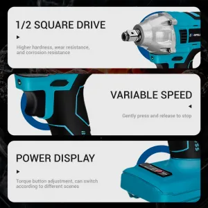 Súprava bezuhlíkového elektrického náradia DrillPro 4 in 1, 4 x batérie 2 ks nabíjačka Batéria: 2ks batéria