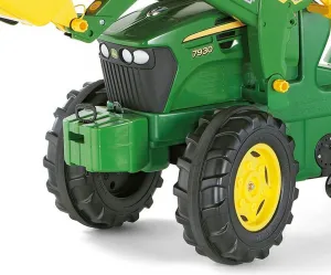 MILLY MALLY Šliapací traktor nakladač Rolly Toys John Deere Farmtrac zelený