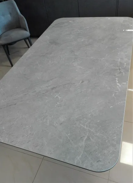 Signal Rozkladací jedálenský stôl PALLAS CERAMIC | sivý efekt mramoru