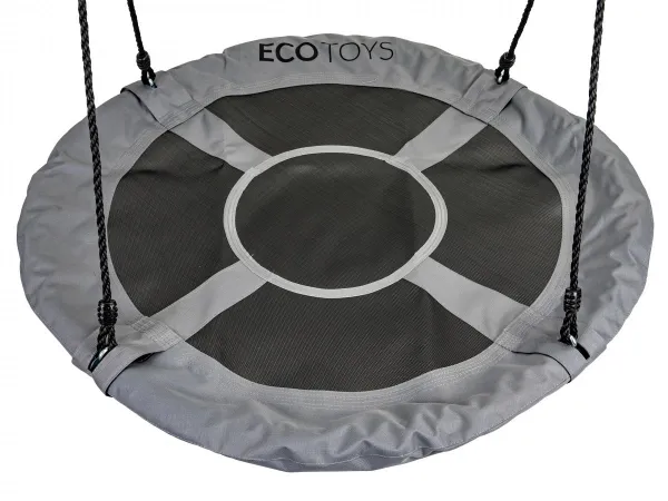 ECOTOYS Záhradná hojdačka Lexi 100 cm sivá