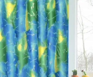Záves dekoračná alebo iba látka, Odlesk vody, modrozelený, 150 cm 150 cm