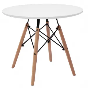 Okrúhly stôl PARIS DTW 60 cm biely