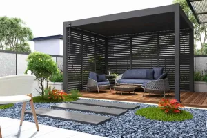 Rojaplast Bioklimatická pergola INTRO NEO 5,3x3 m, hliník a oceľ - voľne stojaca