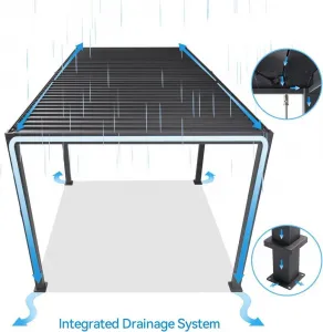 Bioklimatická pergola INTRO PLUS 6x3 m Rojaplast