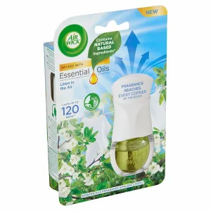 Air Wick Essential Oils Elektrický osviežovač vzduchu strojček a náplň prádlo vo vánku 19 ml