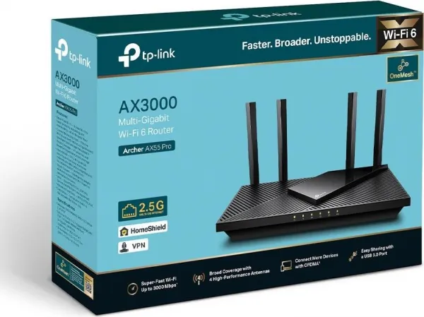 TP-LINK Archer AX55 AX3000 WiFi6 router