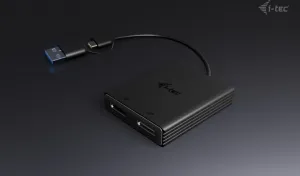 i-tec USB-A/USB-C Dual 4K DP Video Adapter