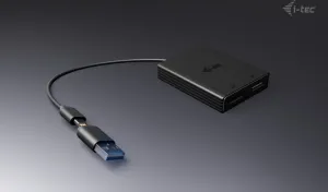 i-tec USB-A/USB-C Dual 4K DP Video Adapter