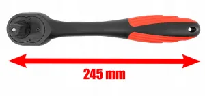 VERKE Račňa 1/2" 72 zubov, čierna