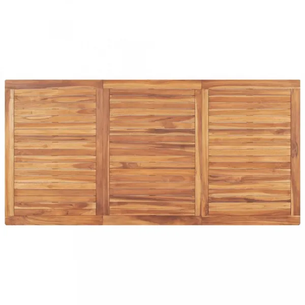 Záhradný jedálenský stôl teak Dekorhome 150x90x77 cm