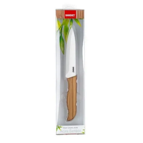 Banquet Keramický nôž porciovací Acura Bamboo, 23,5 cm
