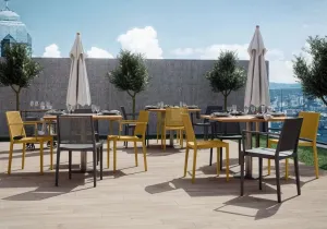 Jedálenská stolička GRID ARMCHAIR Rojaplast Antracit
