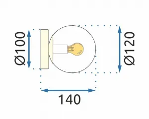 TooLight Nástenná lampa Kinkiet IV zlatá