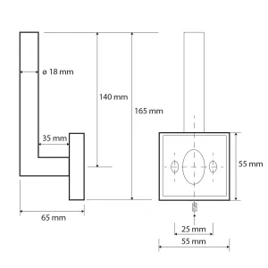 SAPHO - X-SQUARE držák toaletního papíru rezervní, chrom XQ704