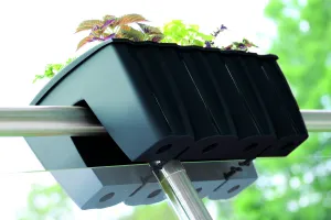 Truhlík na zábradlie Crown antracit 58 cm