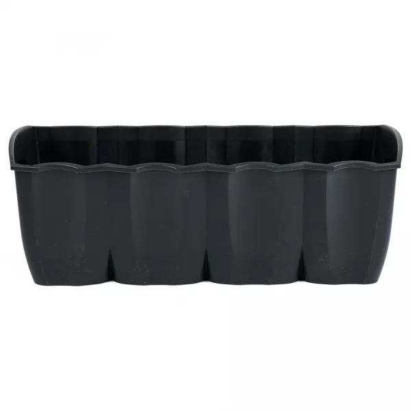 Truhlík na zábradlie Crown antracit 58 cm