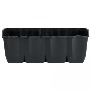 Truhlík na zábradlie Crown antracit 58 cm