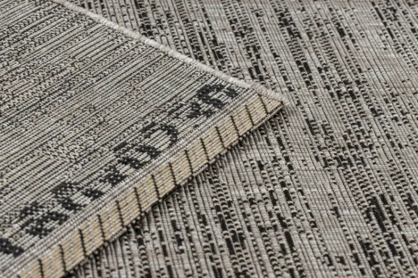 Koberec SIZAL FLOORLUX 20211 strieborný / čierny
