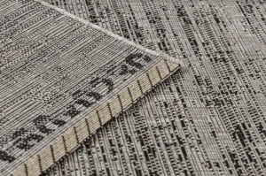 Koberec SIZAL FLOORLUX 20211 strieborný / čierny