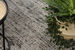 Koberec SIZAL FLOORLUX 20211 strieborný / čierny