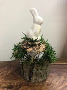 Machovádekoráciaveľkonočnýzajačik22x16cm