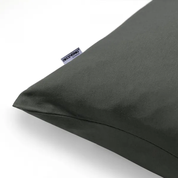 Obliečky na vankúše DecoKing Amber I tmavosivé, veľkosť 40x80*2