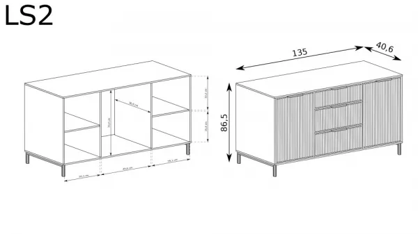 Komoda LINKASTYLE Halmar