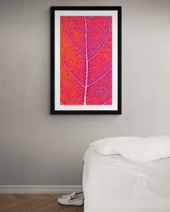 Plagát s paspartou štruktúra listu