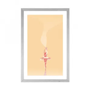 Plagát s paspartou baletka
