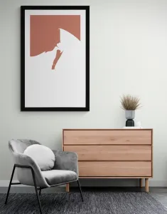 Plagát s paspartou tajomstvo tanca