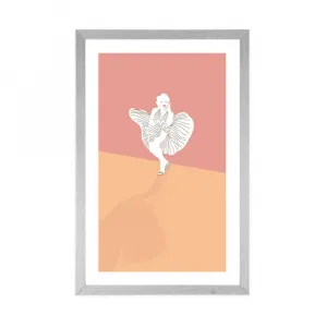 Plagát s paspartou famózna Marilyn Monroe