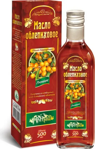 Rakytníkový olej, za studena lisovaný, panenský - Specialist Objem: 100 ml