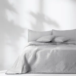 Prehoz na posteľ AmeliaHome Meadore šedý, velikost 170x210