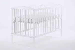 Elvisia Detská postieľka CLASICO DELUXE | biela 60 x 120 cm