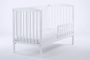 Elvisia Detská postieľka CLASICO DELUXE | biela 60 x 120 cm