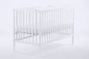Elvisia Detská postieľka CLASICO DELUXE | biela 60 x 120 cm