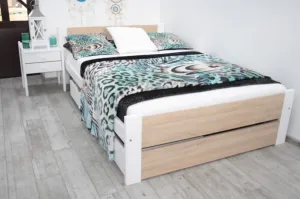 Elvisia Posteľ LEA s roštom | 80 x 200 cm Farba: Sivá
