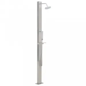Vidaxl Záhradná sprcha v modernom dizajne 10 x 6,5 x 210 cm
