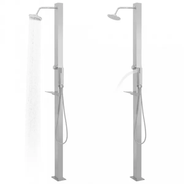 Vidaxl Záhradná sprcha v modernom dizajne 10 x 6,5 x 210 cm