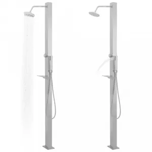 Vidaxl Záhradná sprcha v modernom dizajne 10 x 6,5 x 210 cm