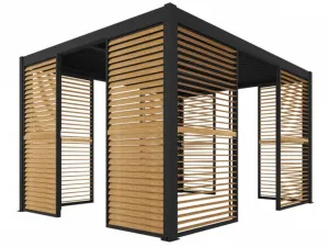 Luxe žalúzia pohyblivá na pergolu hnedá 3 m