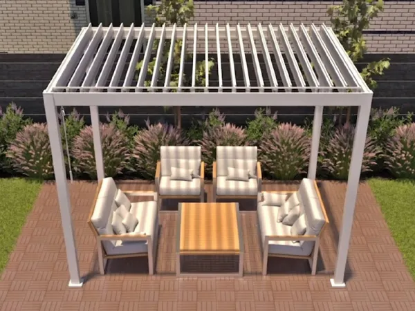 Reflect pergola biela 3x3 m