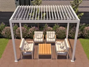 Reflect pergola biela 3x3 m