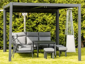 Lux pergola antracit 3x3 m