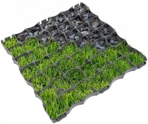 JAKS Zatrávňovacia plastová dlažba E4 50 x 50 cm čierna