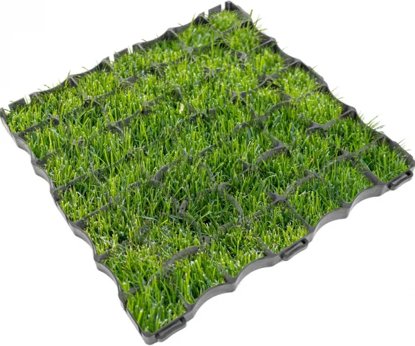 JAKS Zatrávňovacia plastová dlažba E4 50 x 50 cm čierna