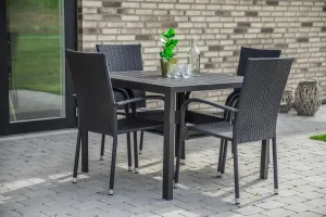 Elvisia Záhradný hliníkový stôl BRISA | antracit
