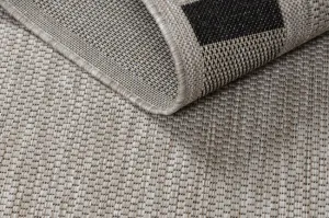 Koberec SIZAL FLOORLUX 20195 strieborný / čierny
