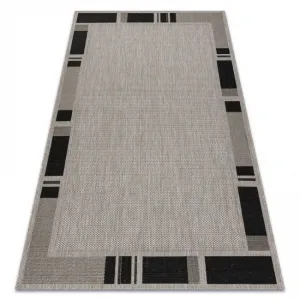 Koberec SIZAL FLOORLUX 20195 strieborný / čierny